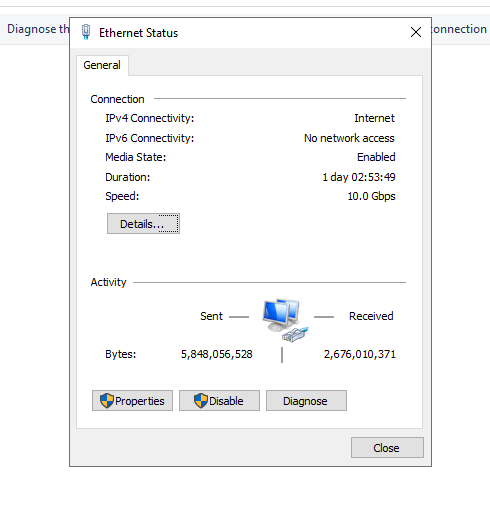 Cổng mạng Ethernet 10 Gbps trên PIKAMC Cloud VM